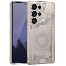 Защитный чехол Deexe Circuit Pattern для Samsung Galaxy S23 Ultra (S918) - Titanium Grey: фото 1 из 8