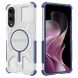 Захисний чохол Deexe Clear Bibercas для Samsung Galaxy S25 Edge (S937) - Blue (377571L). Фото 1 з 7
