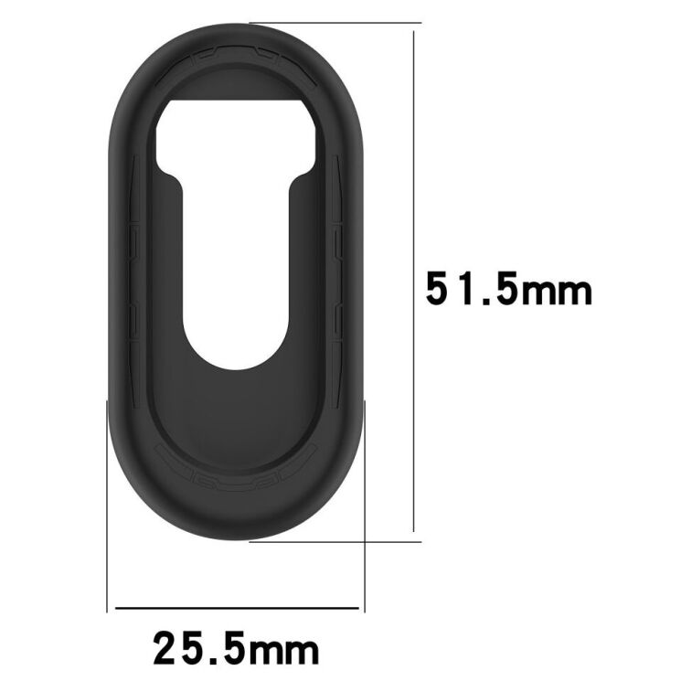 Защитный чехол Deexe Color Frame для Xiaomi Mi Smart Band 9 - Black: фото 8 из 8