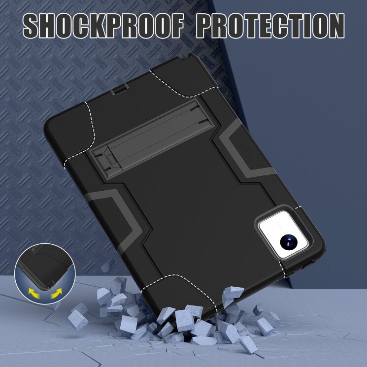 Защитный чехол Deexe Color Kickstand для Lenovo Tab M11 (TB330) / Xiaoxin Pad 2024 - Blue / Red (346333LR) Защитный чехол Deexe Color Kickstand для Lenovo Tab M11 (TB330) / Xiaoxin Pad 2024 - Blue / Red: фото 6 из 6