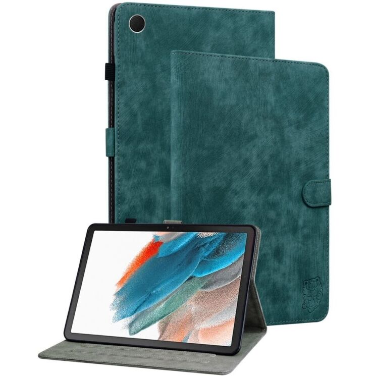 Защитный чехол Deexe Cute Tiger для Samsung Galaxy Tab A9 (X110/115) - Green: фото 1 из 10