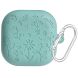 Захисний чохол Deexe Flower Pattern для Samsung Galaxy Buds 4 / Buds 4 Pro - Green (407405G). Фото 1 з 6