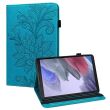 Защитный чехол Deexe Flower Print для Samsung Galaxy Tab A7 Lite (T220/T225) - Blue (252121L)