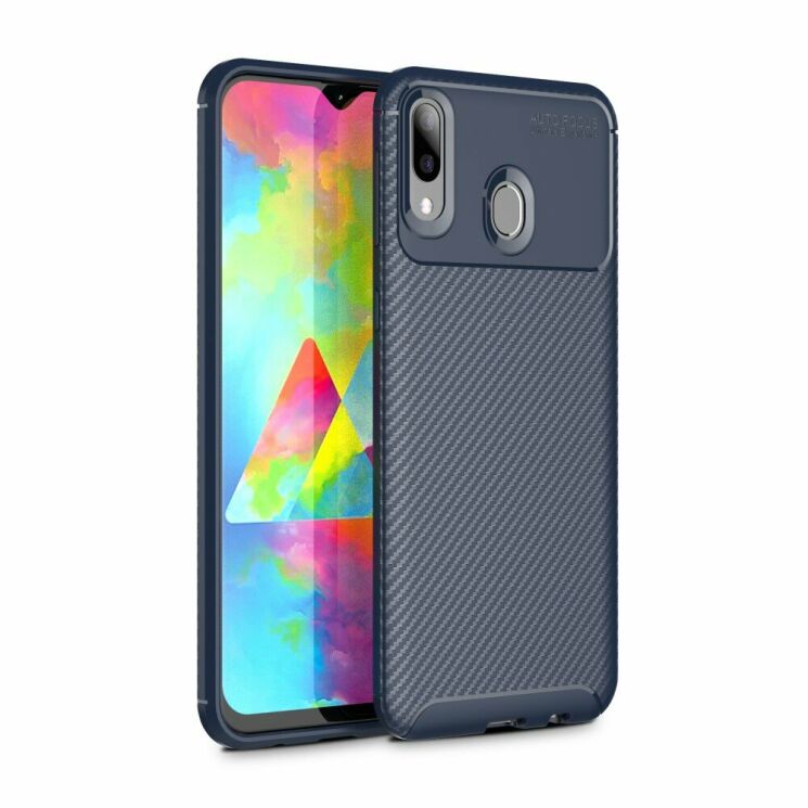 Защитный чехол Deexe Fusion для Samsung Galaxy M20 - Blue: фото 1 из 3