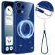 Захисний чохол Deexe Glitter Case with MagSafe для Nothing Phone (3a) Lite - Blue (405429L). Фото 1 з 7
