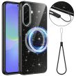 Защитный чехол Deexe Glitter Case with MagSafe для Samsung Galaxy A37 (A376) / A36 (A366) / A56 (A566) - Black (380115B)