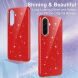 Захисний чохол Deexe Glitter Case with MagSafe для Samsung Galaxy A37 (A376) / A36 (A366) / A56 (A566) - Red (380115R). Фото 5 з 7
