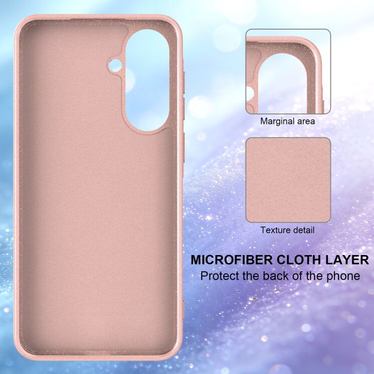 Захисний чохол Deexe Glitter Case with MagSafe для Samsung Galaxy A37 (A376) / A36 (A366) / A56 (A566) - Red: фото 4 з 7