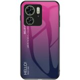 Захисний чохол Deexe Gradient Color для Motorola Edge 40 - Rose (335614M)