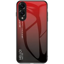 Защитный чехол Deexe Gradient Color для Samsung Galaxy S25 Edge (S937) - Red / Black: фото 1 из 10
