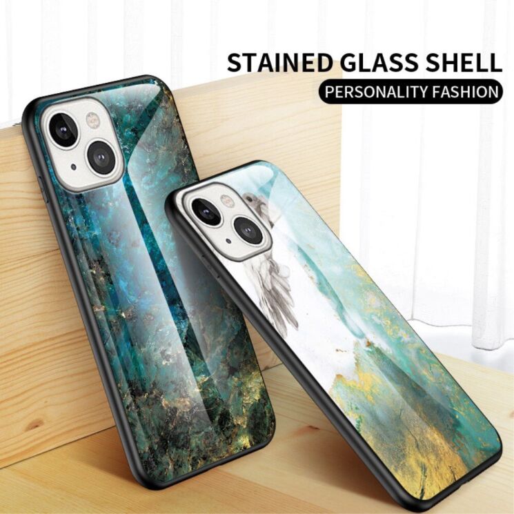 Захисний чохол Deexe Gradient Pattern для Apple iPhone 14 - Emerald: фото 5 з 10