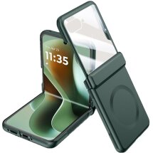 Защитный чехол Deexe Hinge Case MagSafe для Motorola Razr 60 Ultra - Green: фото 1 из 7