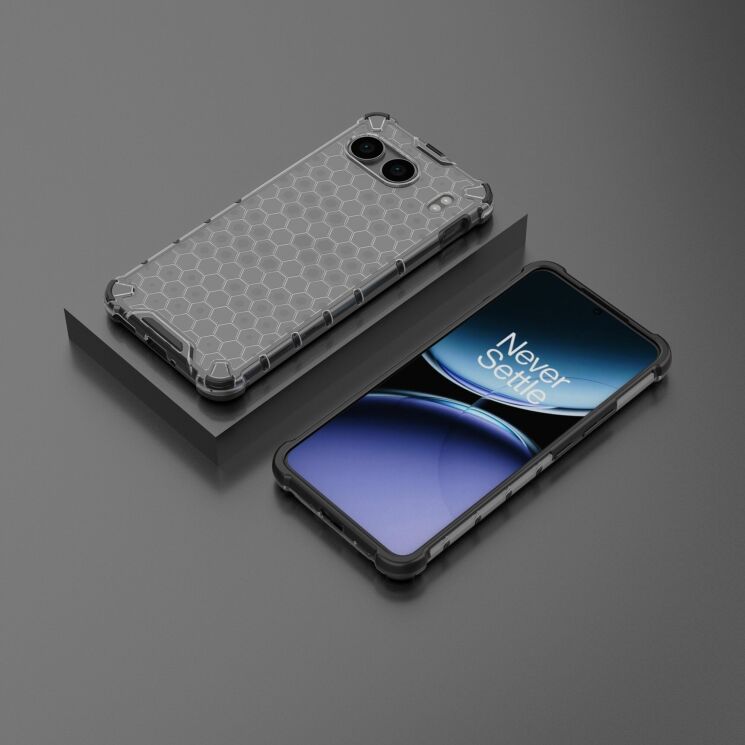 Захисний чохол Deexe Honeycomb Series для OnePlus Nord 4 - Black: фото 2 з 5