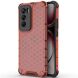 Защитный чехол Deexe Honeycomb Series для OPPO Reno 12 Pro - Red (356904R). Фото 1 из 5