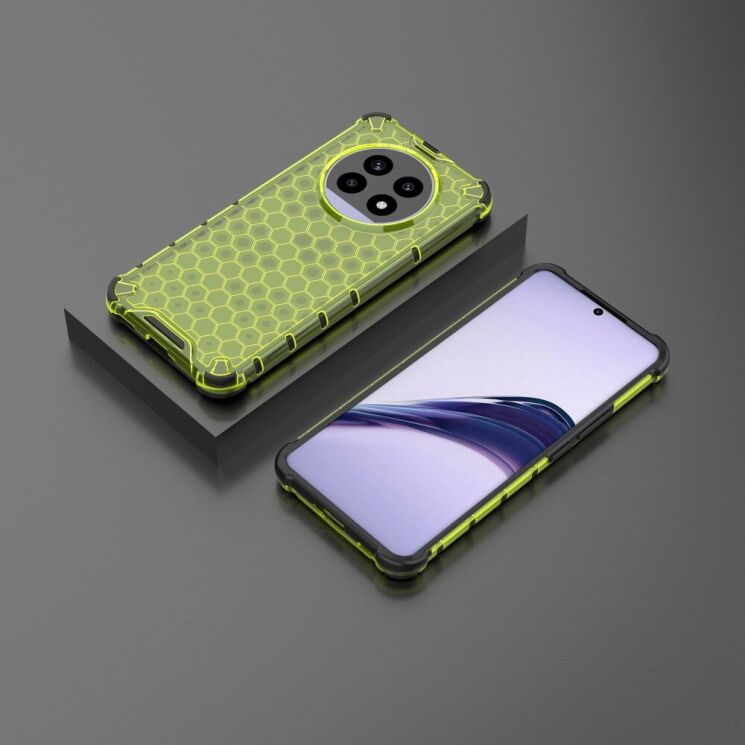 Защитный чехол Deexe Honeycomb Series для Realme 13 Pro / 13 Pro Plus - Green: фото 2 из 5