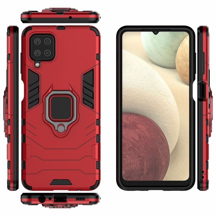 Защитный чехол Deexe Hybrid Case для Samsung Galaxy A12 (A125) / A12 Nacho (A127) - Red: фото 3 из 7