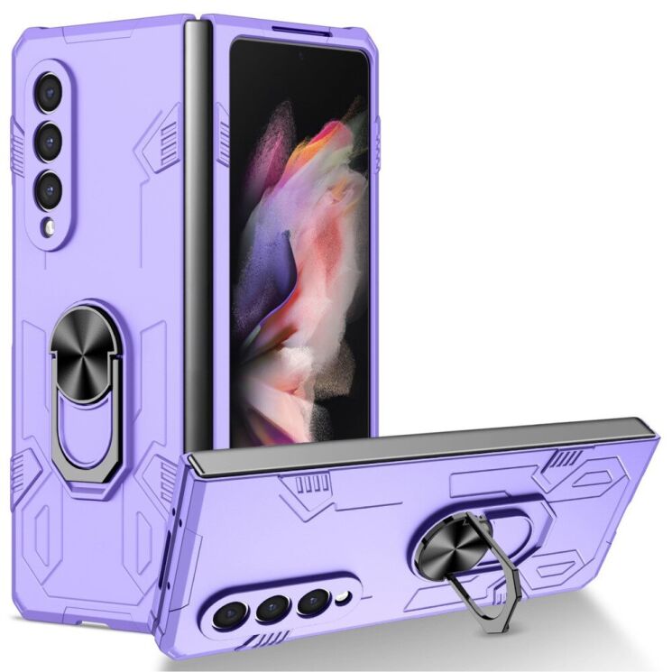 Защитный чехол Deexe Hybrid Case (FF) для Samsung Galaxy Fold 4 - Purple: фото 1 из 10