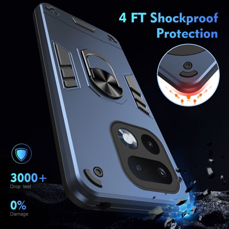 Защитный чехол Deexe Hybrid Shell для Realme 16 Pro - Green: фото 4 из 7