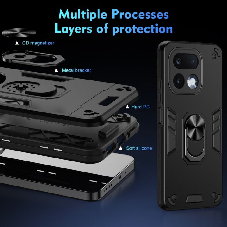 Защитный чехол Deexe Hybrid Shell для Realme 16 Pro - Green: фото 7 из 7