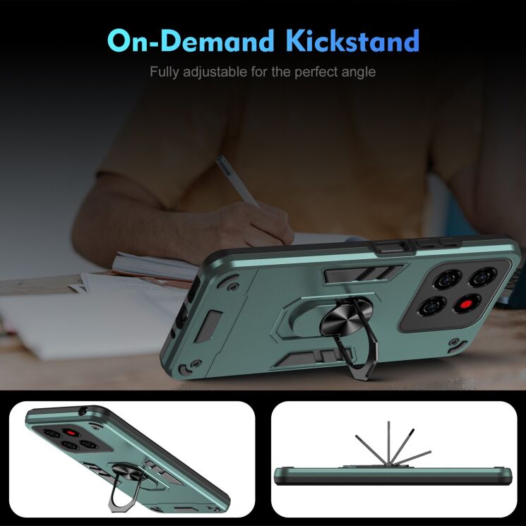 Защитный чехол Deexe Hybrid Shell для ZTE Blade A56 - Black: фото 6 из 7