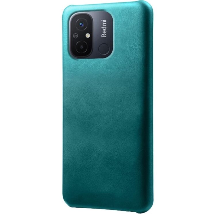 Захисний чохол Deexe Leather Back Cover для Xiaomi Redmi 12C - Green: фото 1 з 4