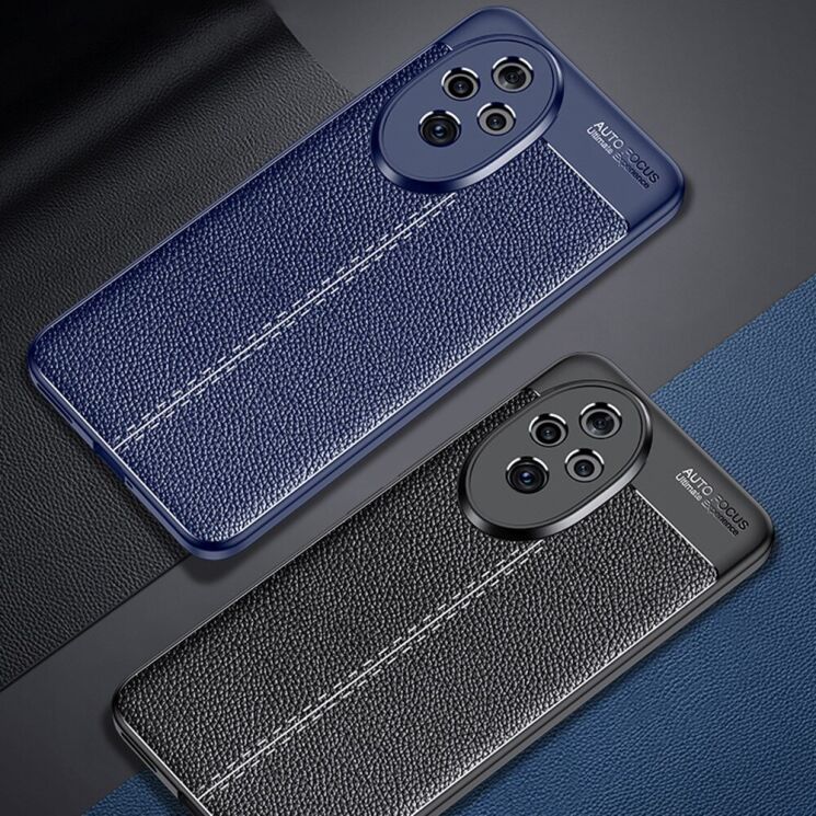 Захисний чохол Deexe Leather Cover для Honor 200 Pro - Black: фото 7 з 7