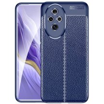 Защитный чехол Deexe Leather Cover для Honor 200 Pro - Blue: фото 1 из 7