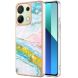 Защитный чехол Deexe Marble Style для Xiaomi Redmi Note 13 - Light Green (345965LG). Фото 1 из 6