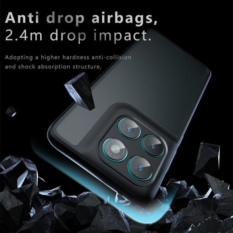 Защитный чехол Deexe Matte Skin для Motorola Edge 60 / Edge 60 Fusion - Black: фото 4 из 12