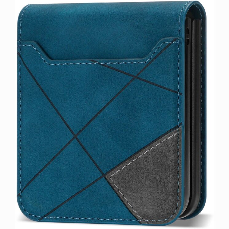 Захисний чохол Deexe Rhombus Card для Samsung Galaxy Flip 8 - Blue: фото 4 з 6