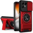 Защитный чехол Deexe Ring Shield для TECNO Pova 8 - Red (432301R)