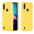 Захисний чохол Deexe Silicone Case для Motorola Moto E6S / Moto E6i - Yellow (291021Y)