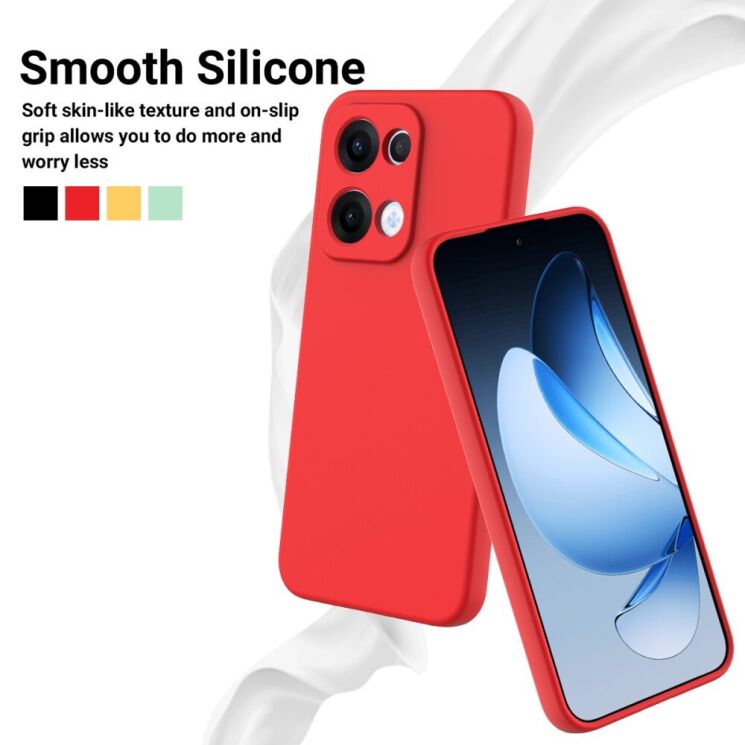 Защитный чехол Deexe Silicone Case для OPPO Reno 13 5G - Black: фото 3 из 8