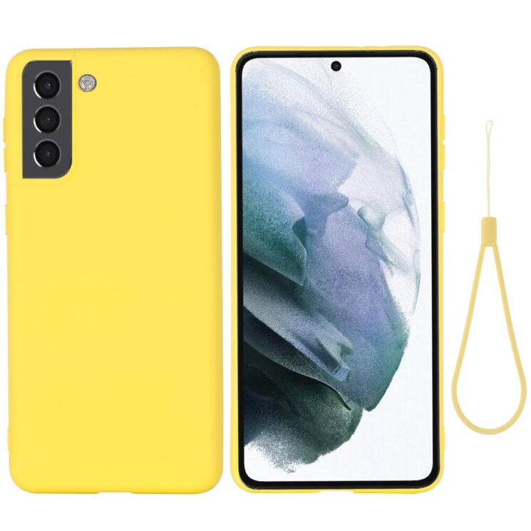 Защитный чехол Deexe Silicone Case для Samsung Galaxy S22 Plus - Yellow: фото 2 из 4