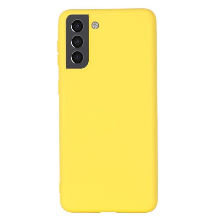Защитный чехол Deexe Silicone Case для Samsung Galaxy S22 Plus - Yellow: фото 3 из 4