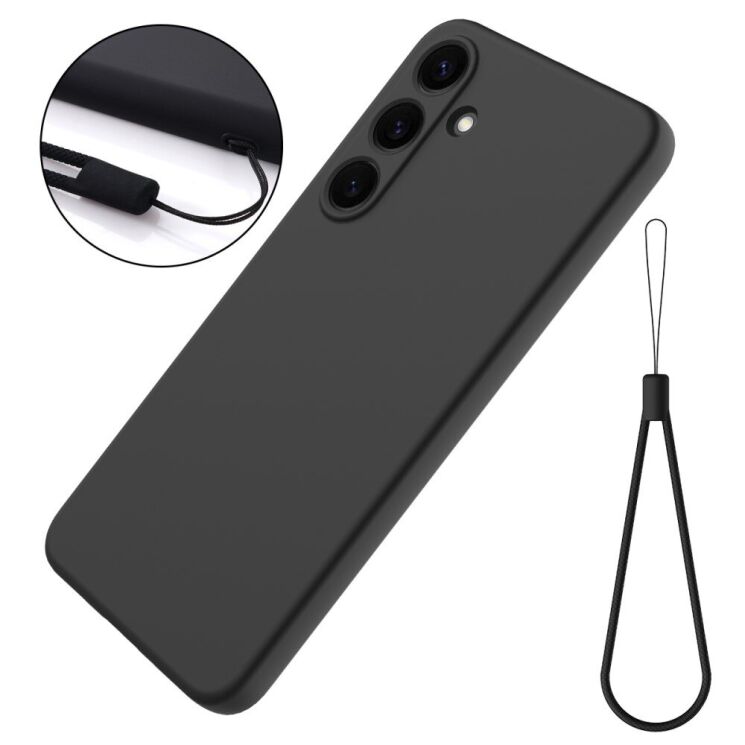 Захисний чохол Deexe Silicone Case для Samsung Galaxy S25 Plus (S936) - Black: фото 2 з 8