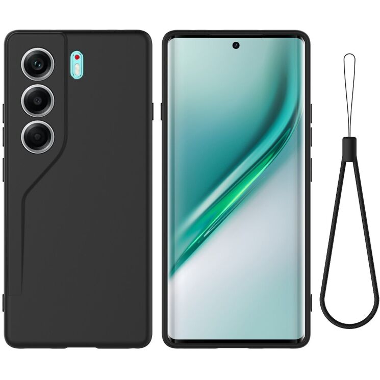 Захисний чохол Deexe Silicone Case для TECNO Camon 40 (CM5) - Black: фото 1 з 9