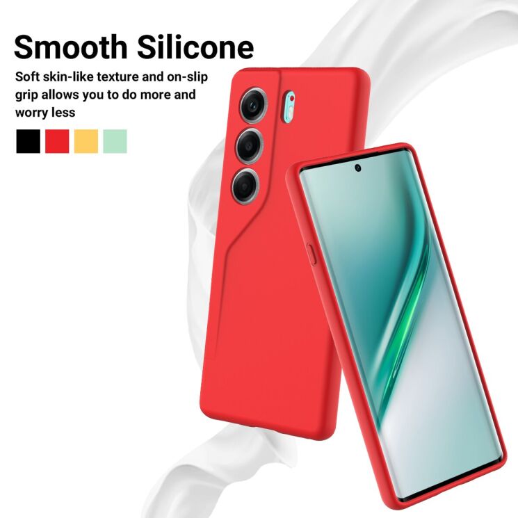 Захисний чохол Deexe Silicone Case для TECNO Camon 40 (CM5) - Black: фото 4 з 9