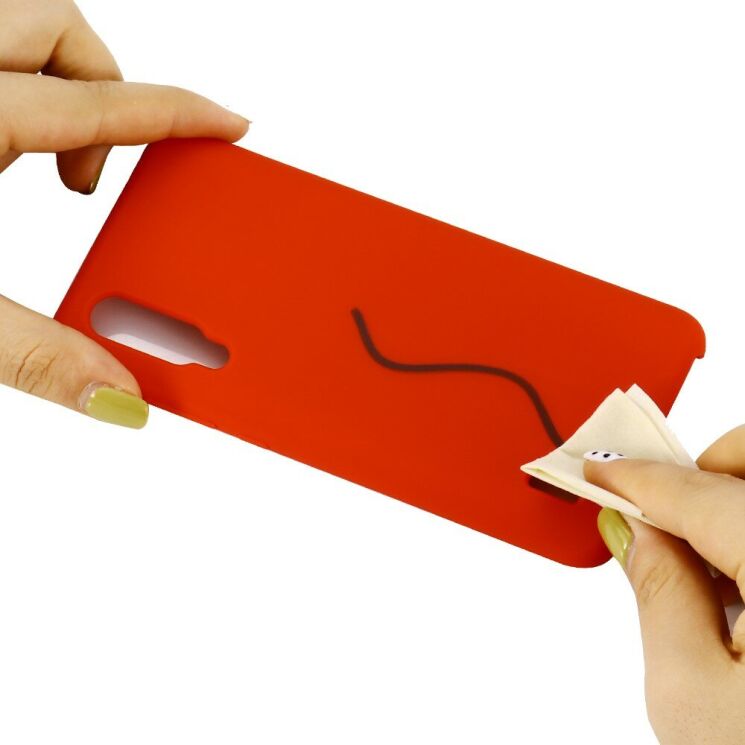 Захисний чохол Deexe Silicone Case для Xiaomi Mi A3 / Mi CC9e - Red: фото 5 з 6