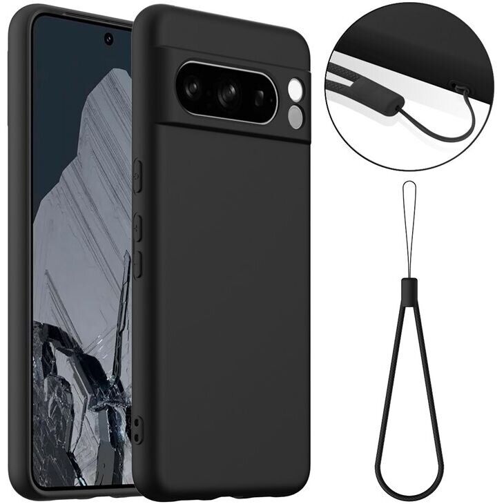 Захисний чохол Deexe Silicone Case with MagSafe для Google Pixel 8 Pro - Black: фото 1 з 9