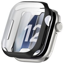 Захисний чохол Deexe Silicone Frame для Apple Watch 12 46mm - Black: фото 1 з 7