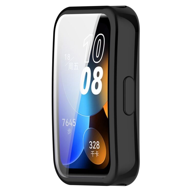 Защитный чехол Deexe Silicone Frame для Huawei Band 8 / 9 - Black: фото 4 из 8