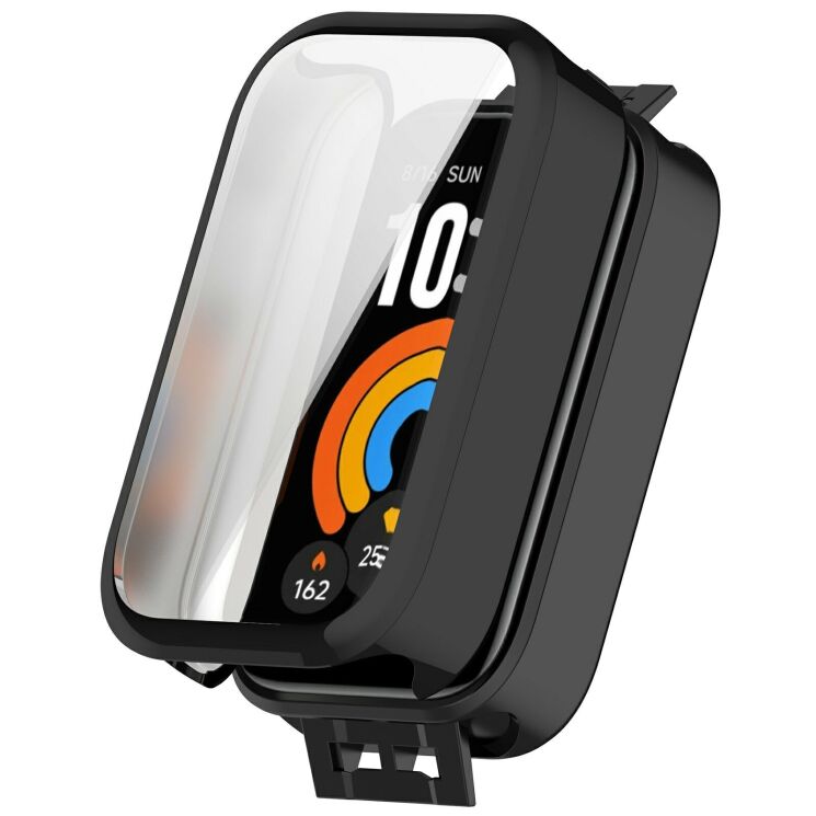 Защитный чехол Deexe Silicone Frame для Xiaomi Smart Band 11 Active - Black: фото 1 из 7