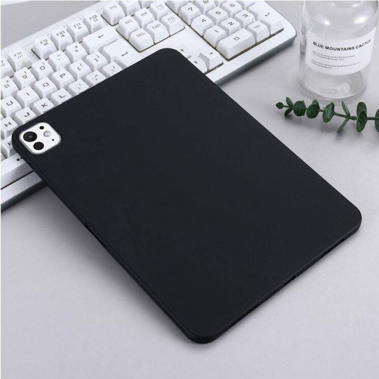 Защитный чехол Deexe Silicone Shell для Apple iPad Pro 11 (2024) - Black: фото 5 из 9