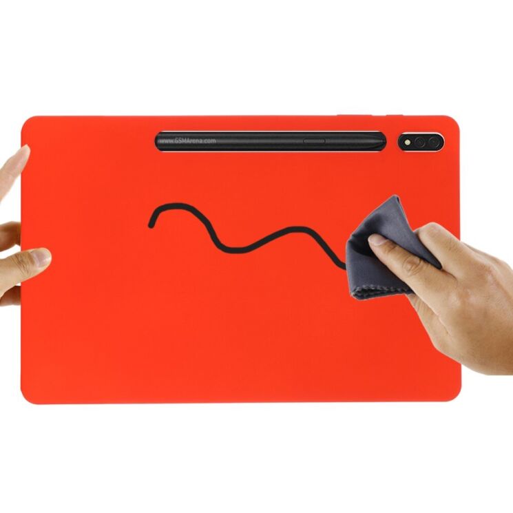 Защитный чехол Deexe Silicone Shell для Samsung Galaxy Tab S10 Plus - Yellow: фото 7 из 8