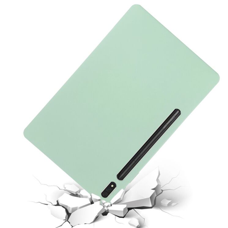 Защитный чехол Deexe Silicone Shell для Samsung Galaxy Tab S10 Plus - Yellow: фото 5 из 8