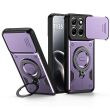 Защитный чехол Deexe Slider Stand для Motorola Edge 70 Fusion - Purple (409548V)