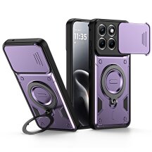 Защитный чехол Deexe Slider Stand для Motorola Edge 70 Fusion - Purple: фото 1 из 9
