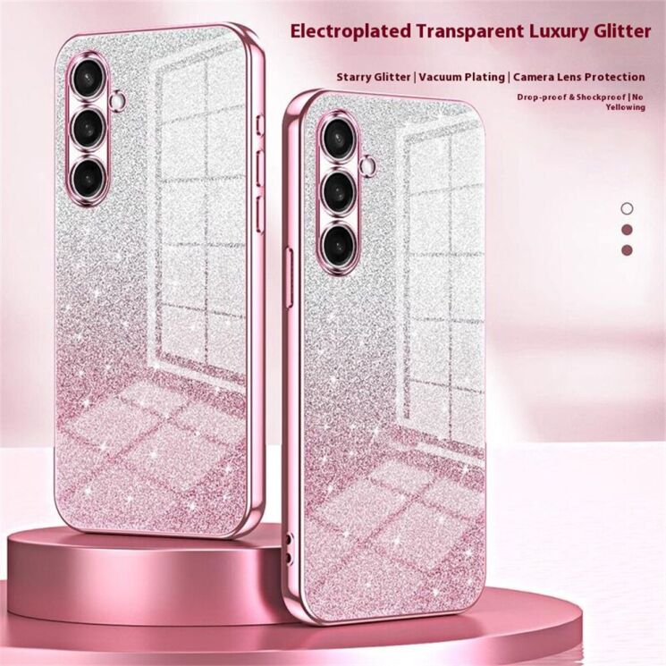 Защитный чехол Deexe Sparkles Cover для Samsung Galaxy S26 Plus - Pink: фото 3 из 7