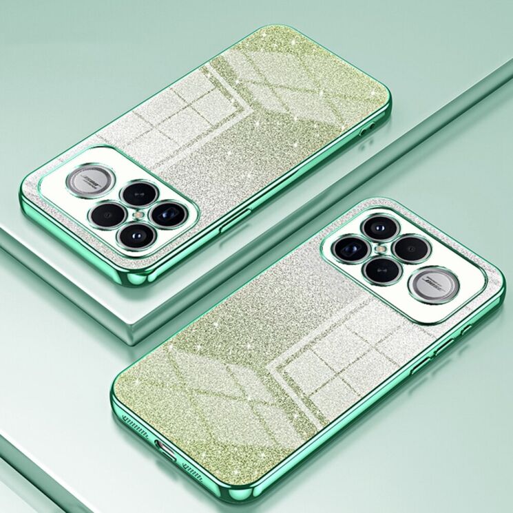 Защитный чехол Deexe Sparkles Cover для Xiaomi Poco F8 Ultra - Green: фото 2 из 7